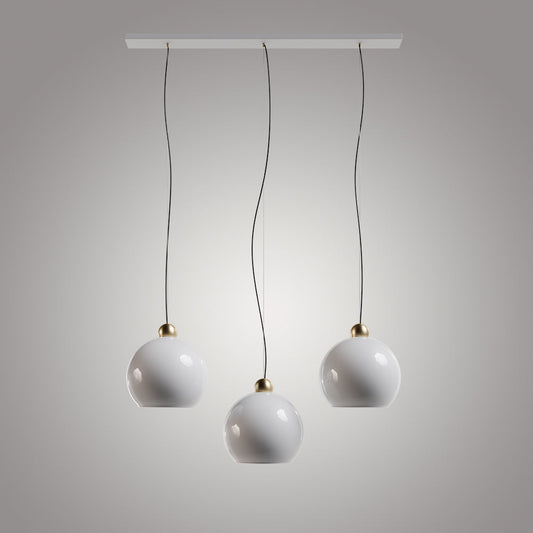 Milky Brass Detailed Triple Set - Linear