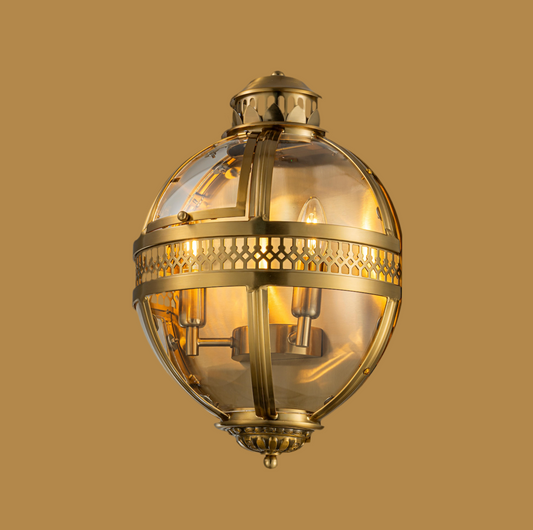 Utah Brass Glass Wall Sconce