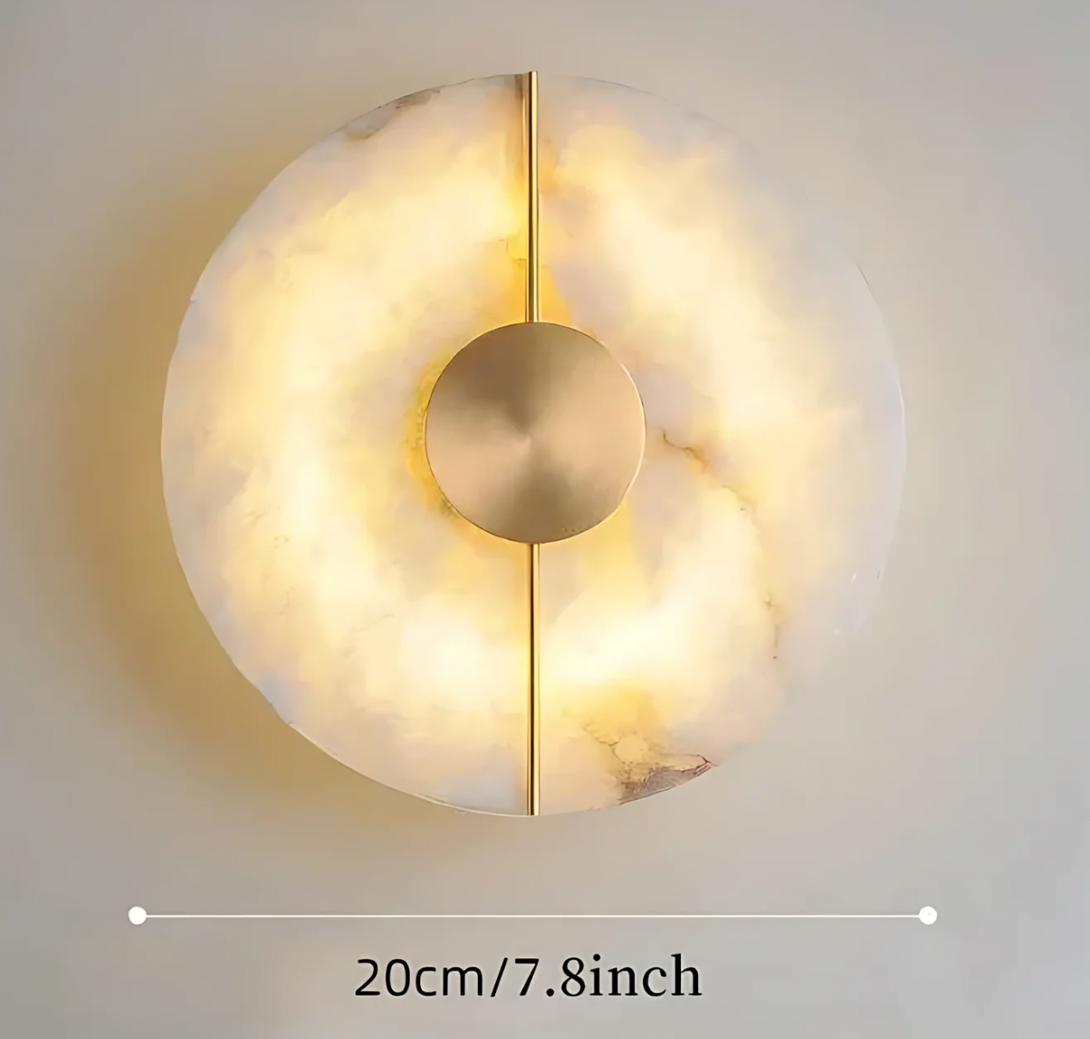 Roma Marble Round Wall Lamp