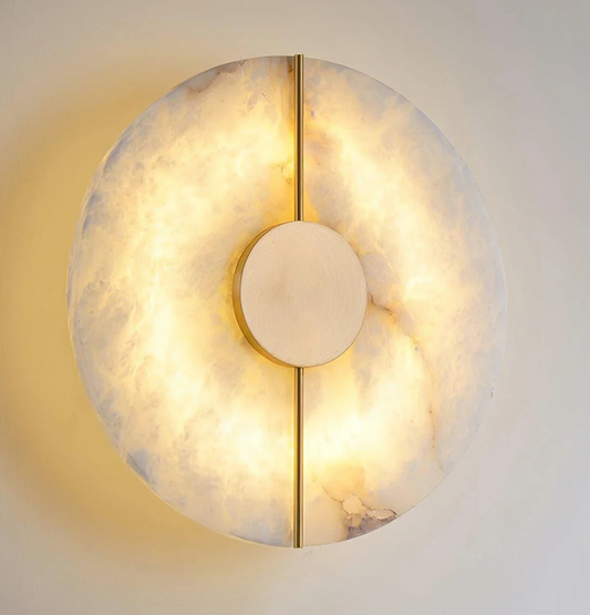 Roma Marble Round Wall Lamp