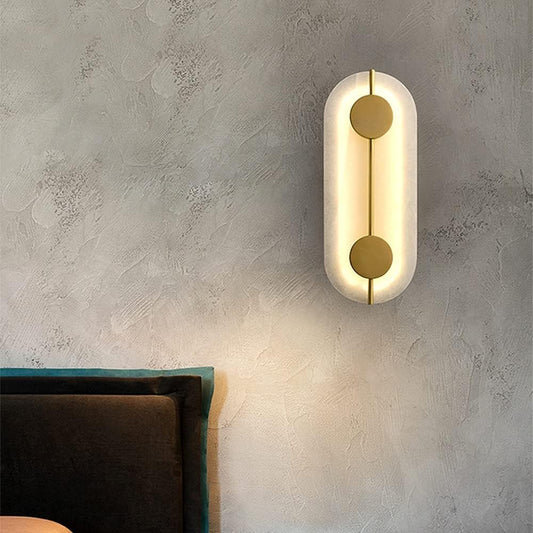 Roman Marble Ellipse Wall Lamp