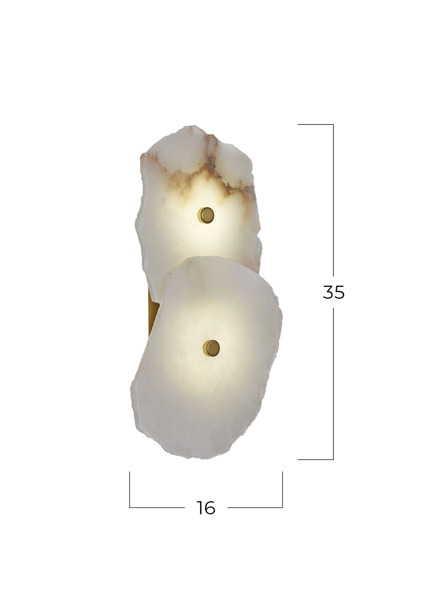Juliet Double Marble Wall Lamp