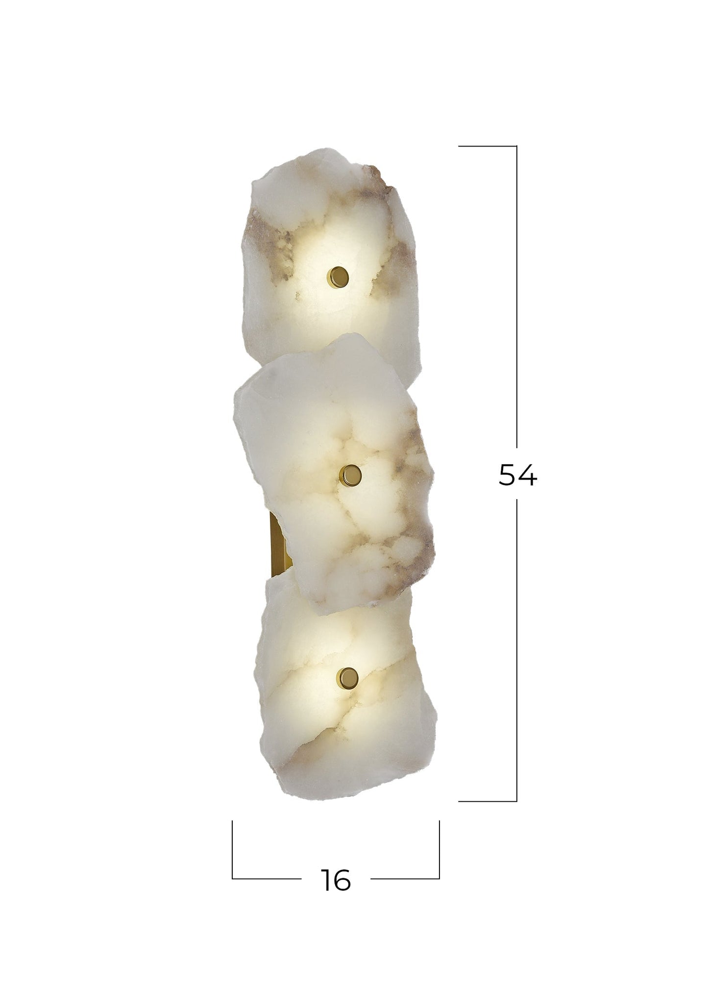 Juliet Triple Marble Wall Lamp