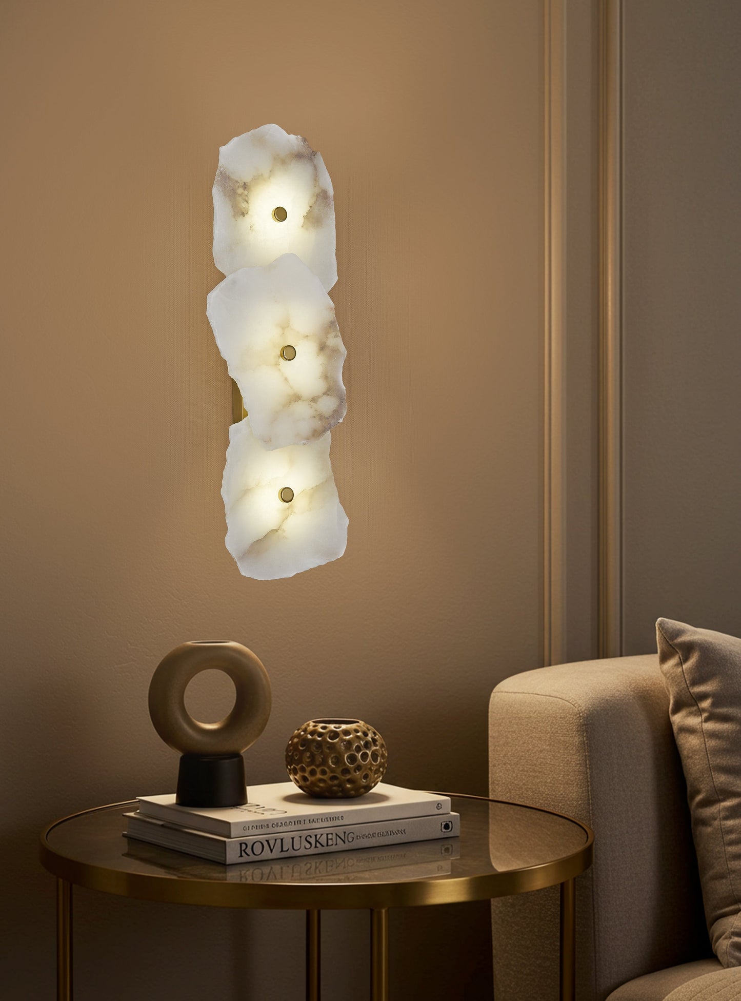 Juliet Triple Marble Wall Lamp