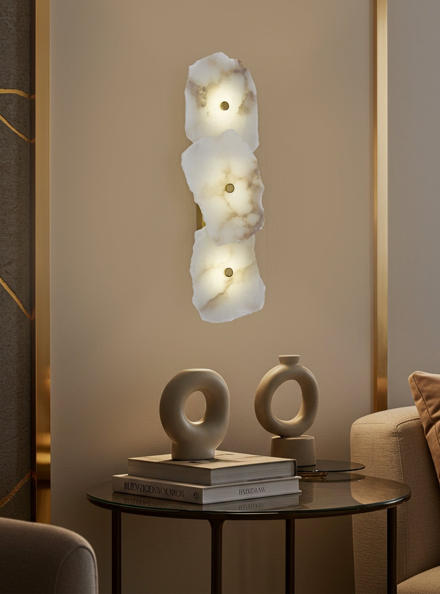 Juliet Triple Marble Wall Lamp