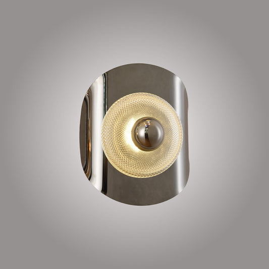 Delta Curve Wall Sconce Platinum Black