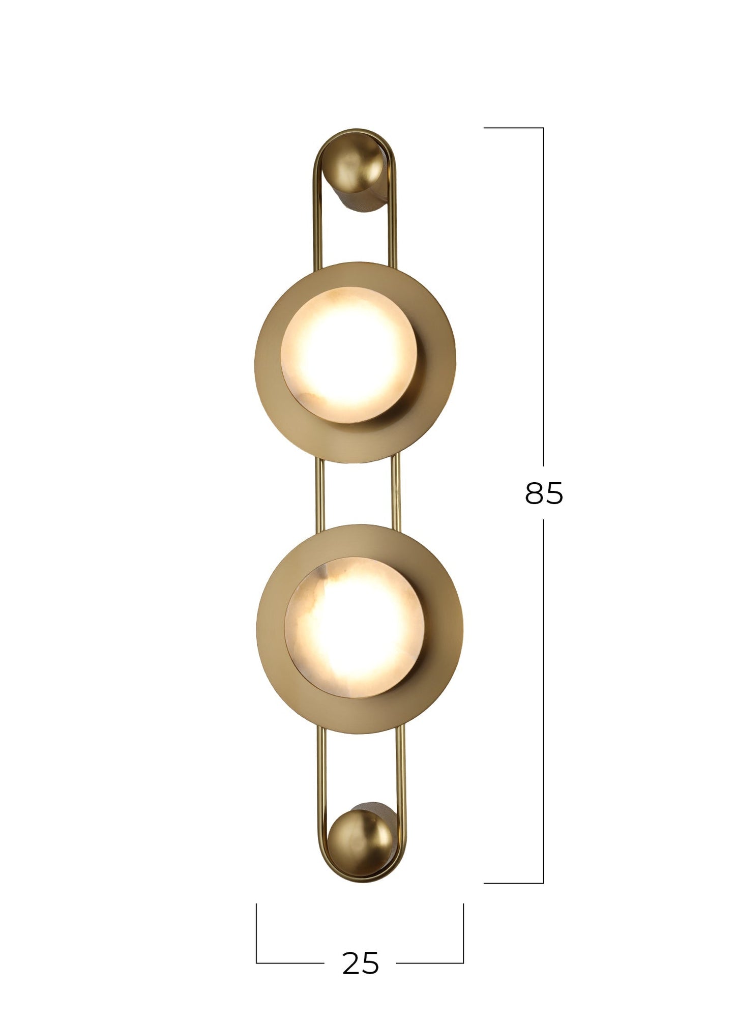 Lima Double Marble Wall Lamp