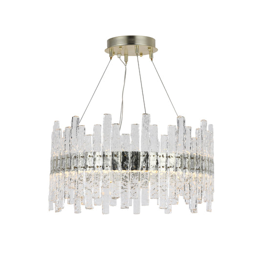 Gleam Crystal Glass Round Chandelier