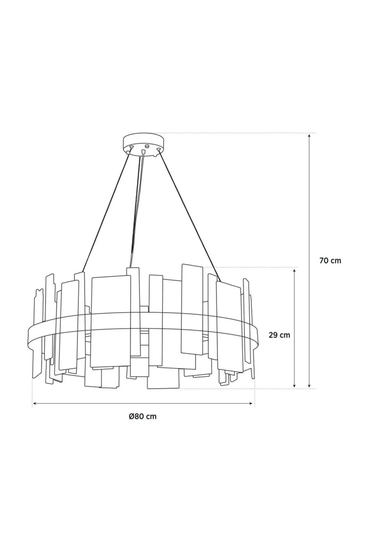 Stockholm Marble Linear Chandelier