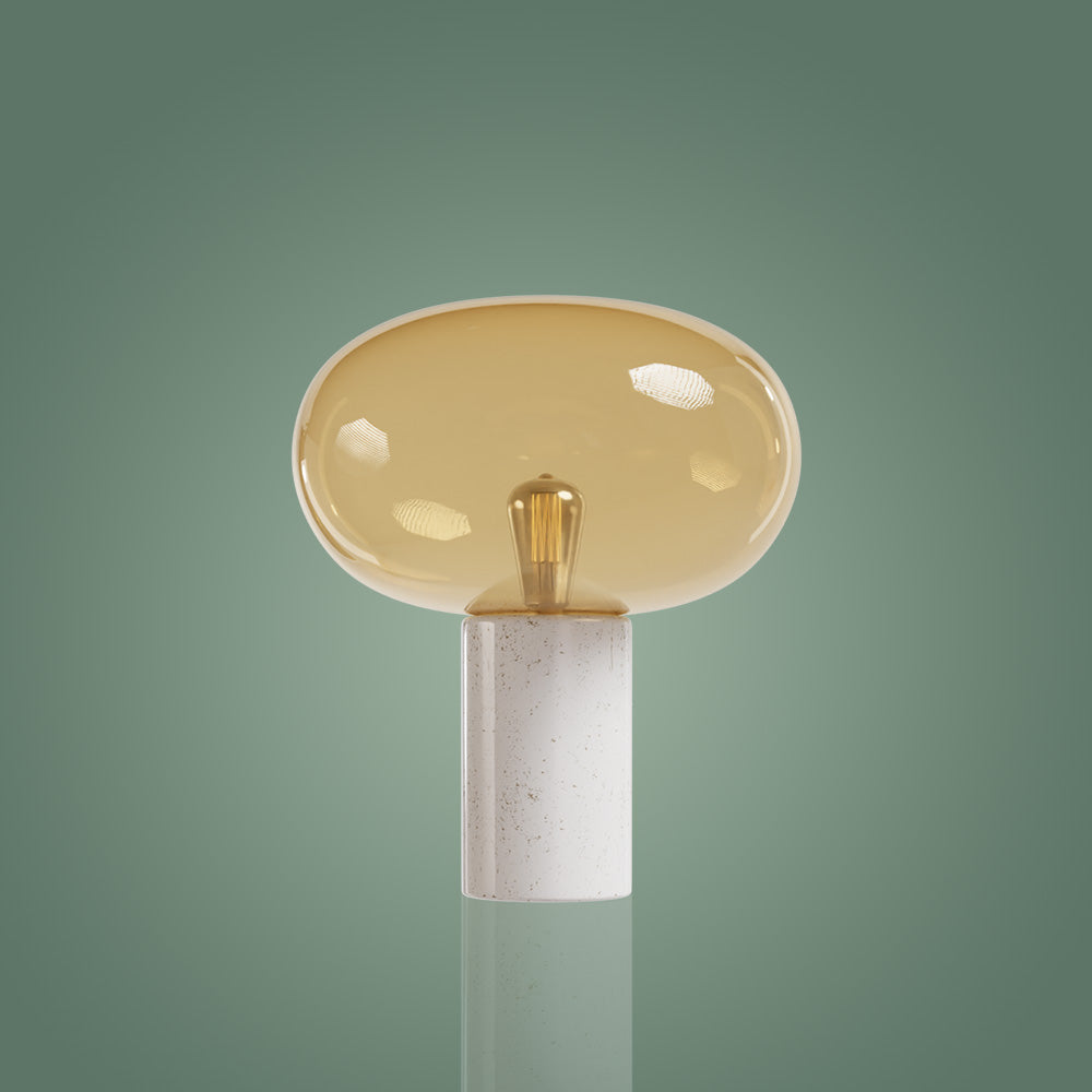 Otto White Marble Table Lamp