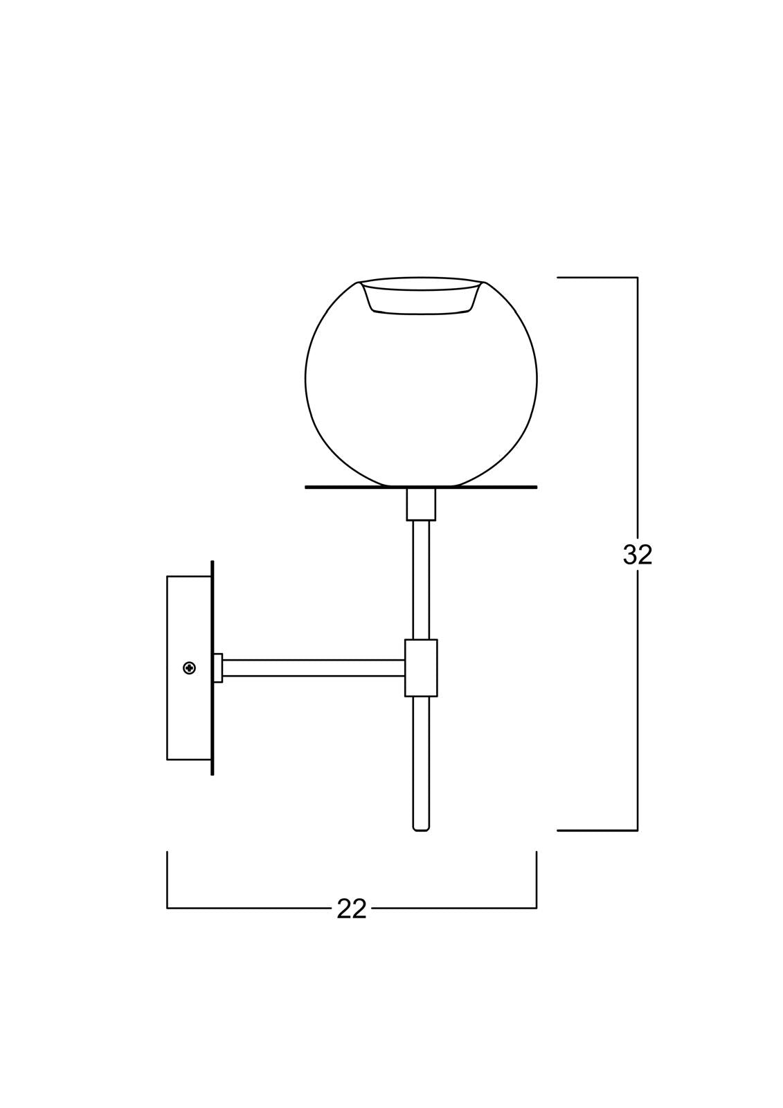 Jasy Wall Lamp - Apple