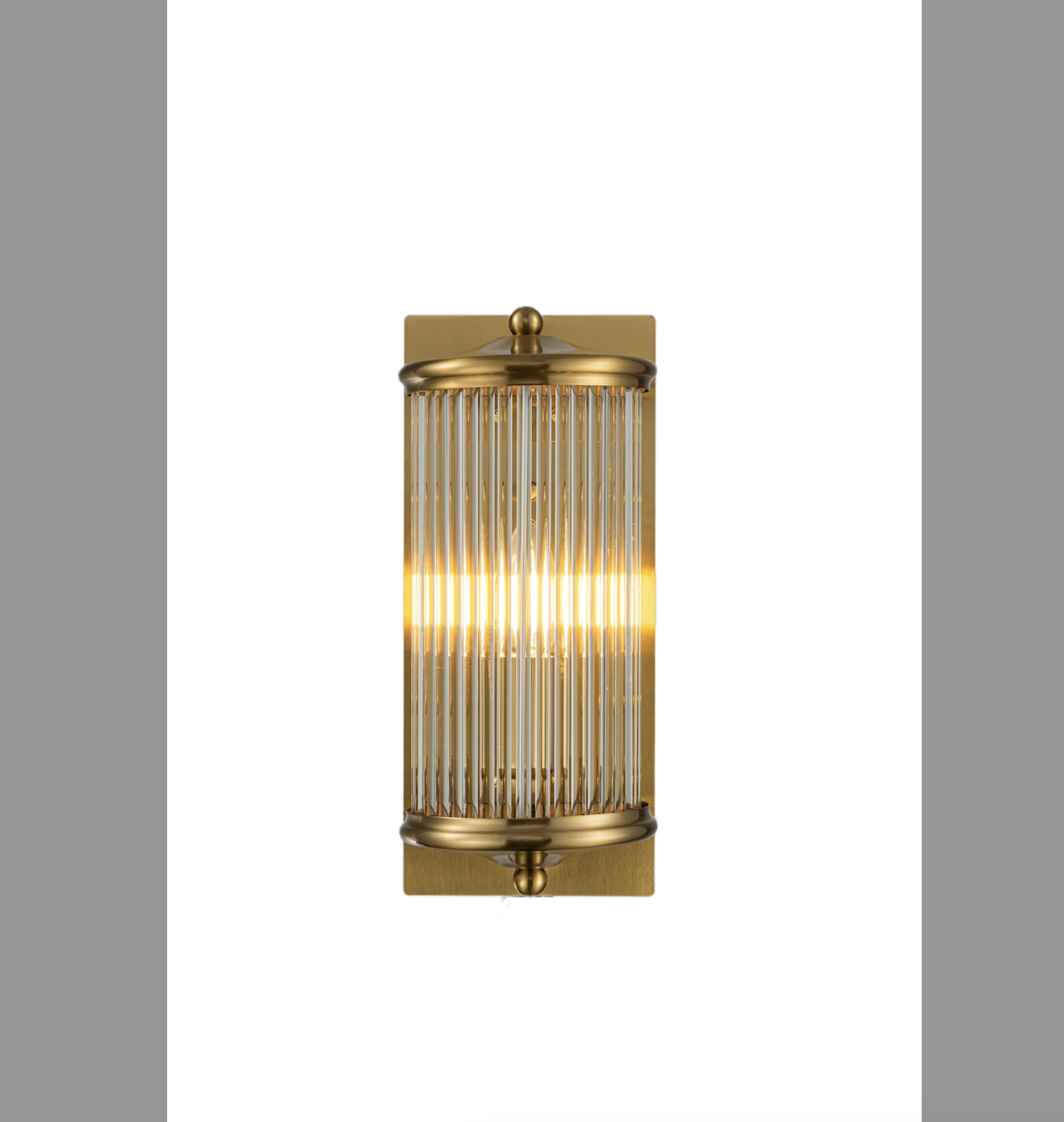 Kensington Rod Glass Wall Sconce Rich text editor