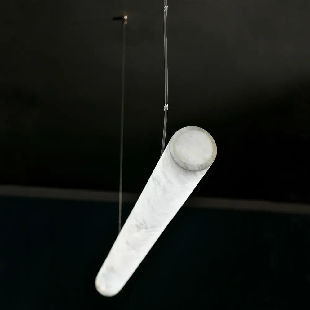 Shiny Marble Linear Chandelier