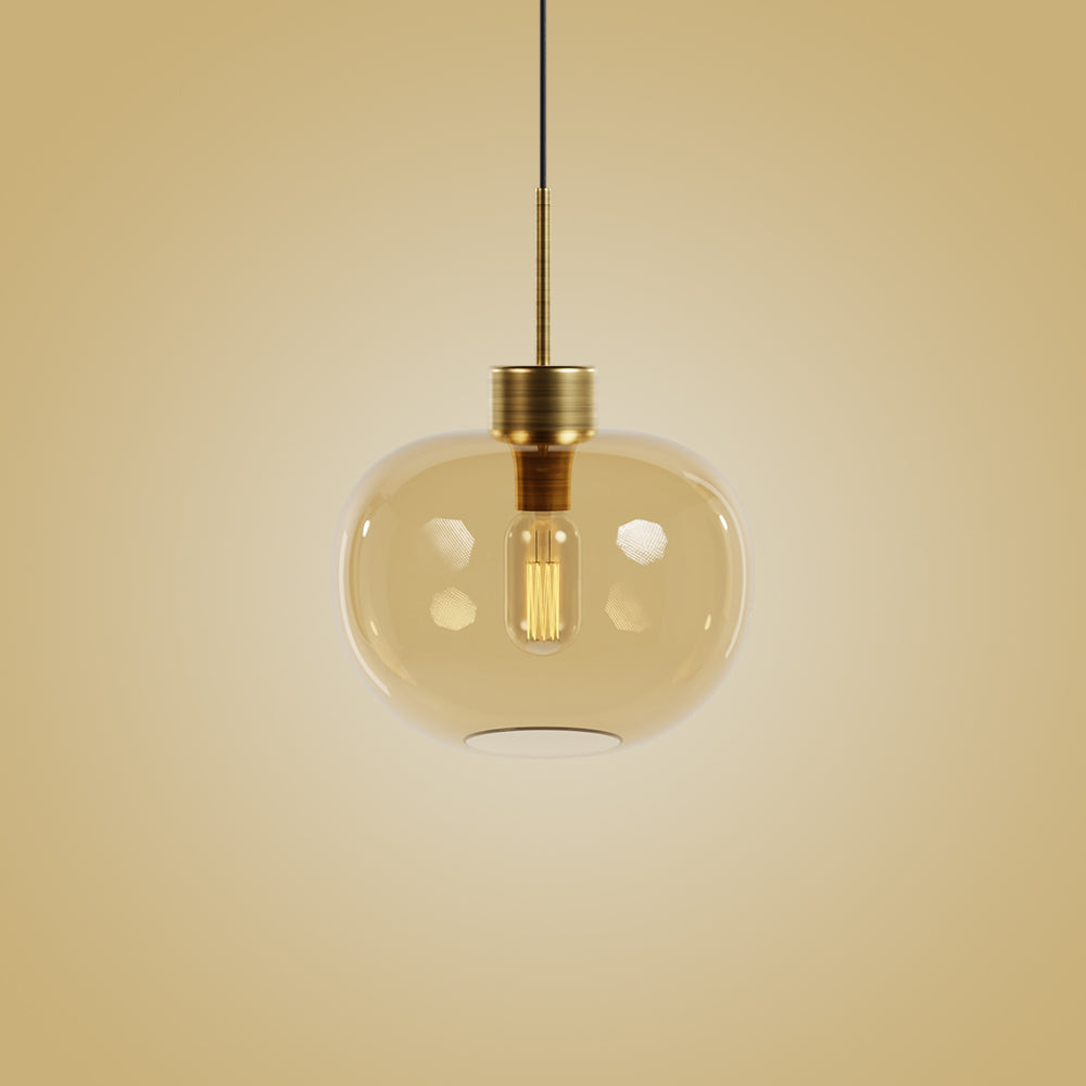 Riga Glass Pendant - Smoke