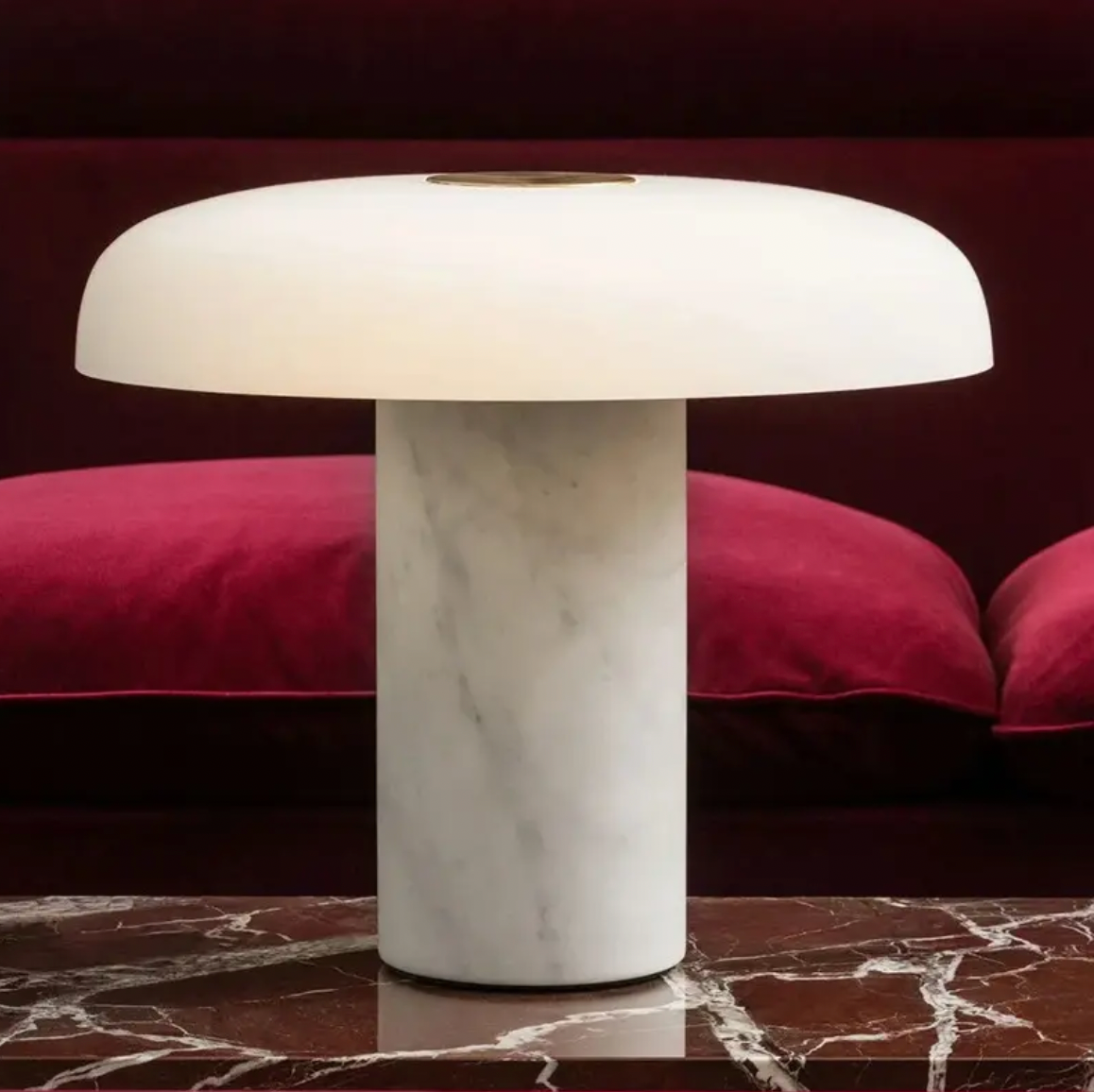 SKY Marble Table Lamp - White