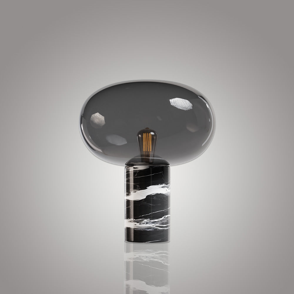 Otto Black Marble Table Lamp