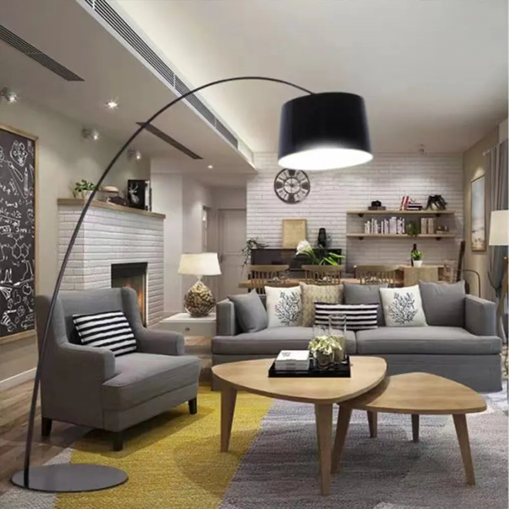 Vera Black Fishing Line Floor Lamp