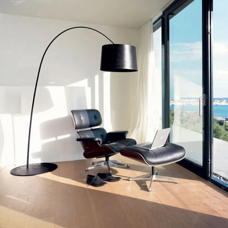 Vera Black Fishing Line Floor Lamp