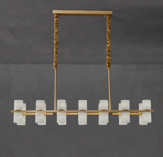 Monaco Alabaster Linear Chandelier