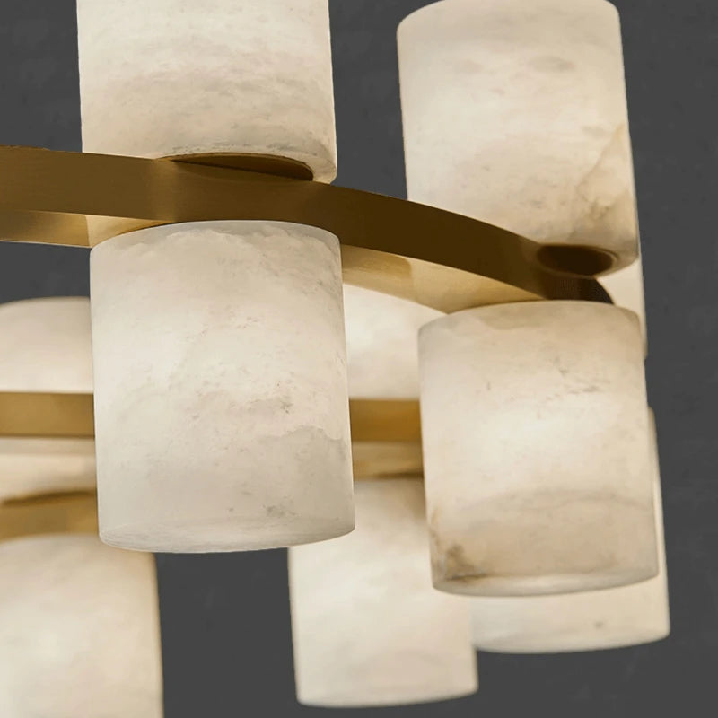 Monaco Alabaster Linear Chandelier