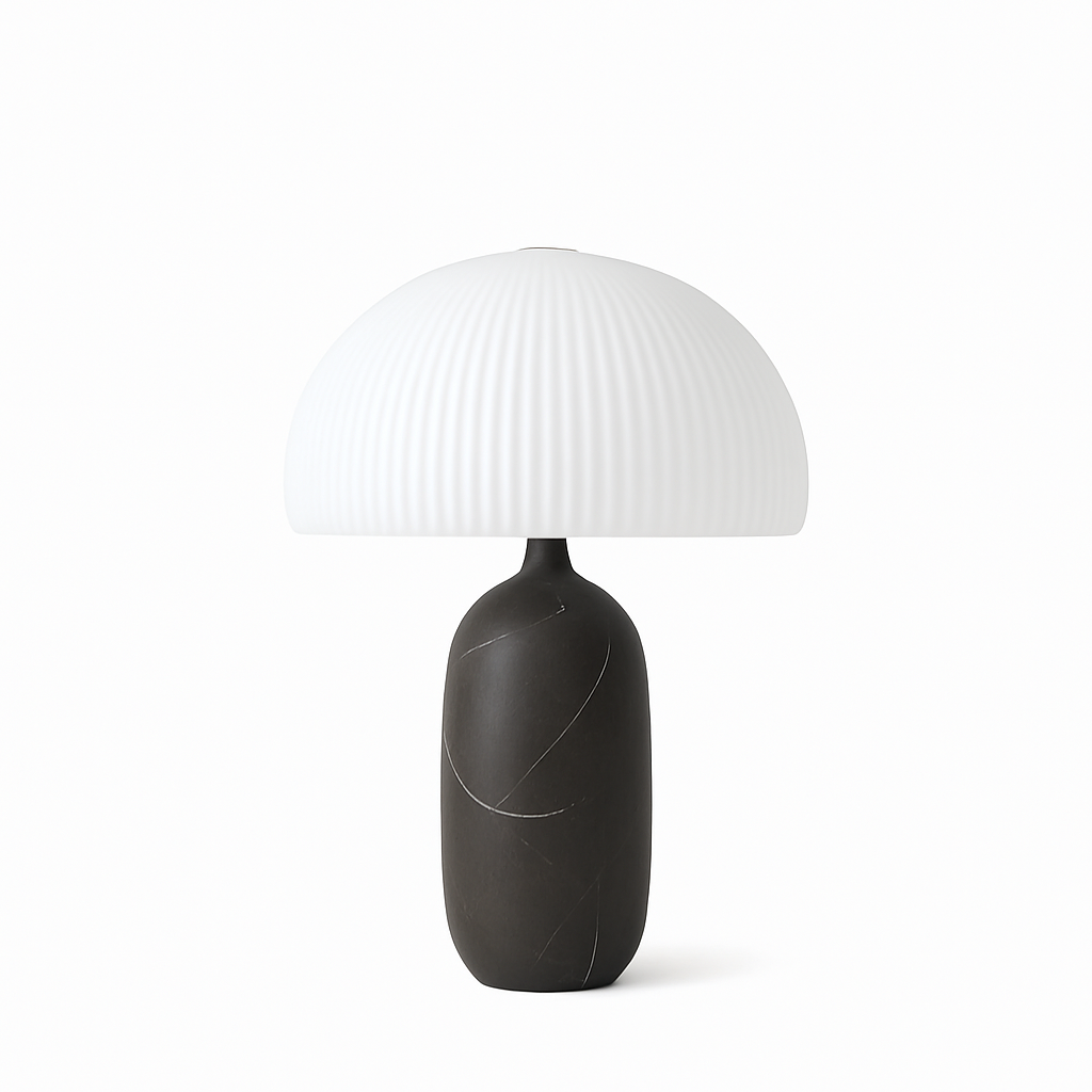 Alba Marble Table Lamp - Black