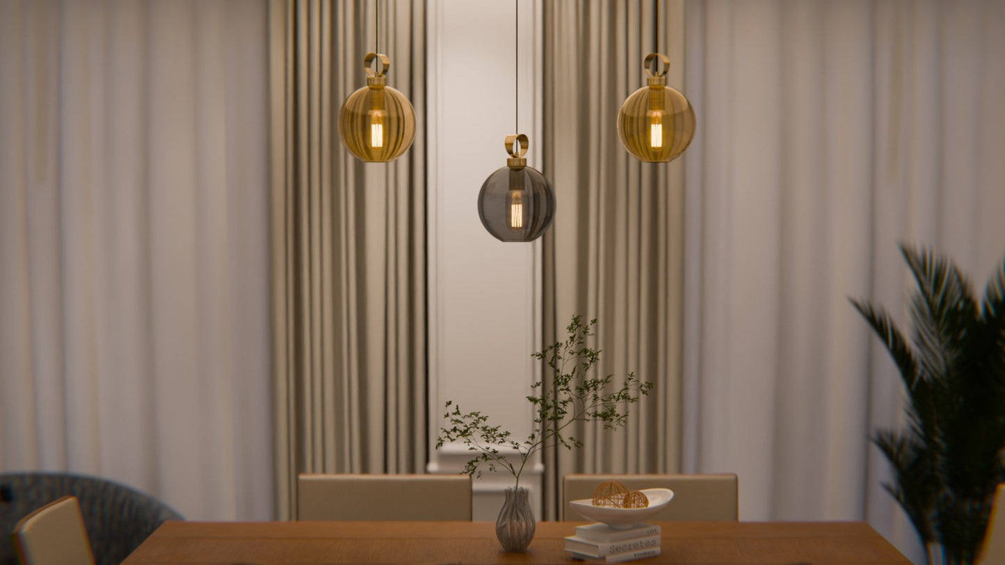 Globe Brass Detailed Triple Set - Linear