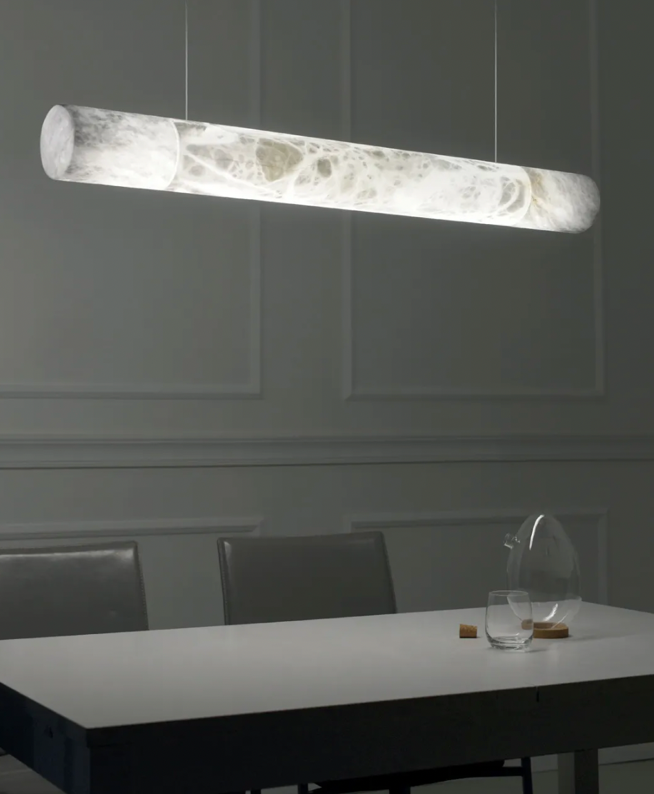 Shiny Marble Linear Chandelier
