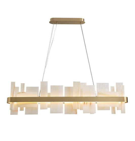 Stockholm Marble Linear Chandelier