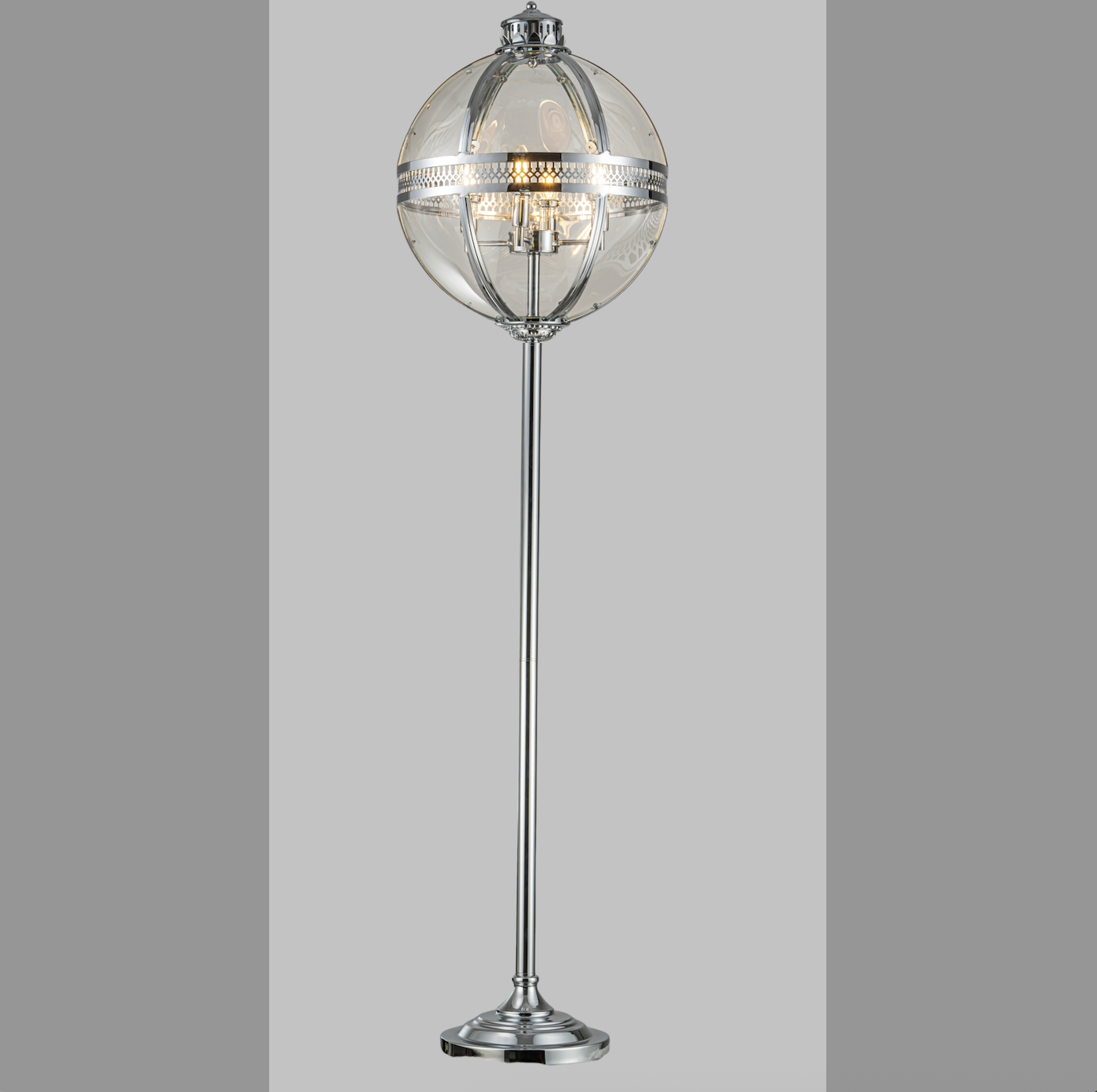 Utah Lantern Floor Lamp - Antique Brass