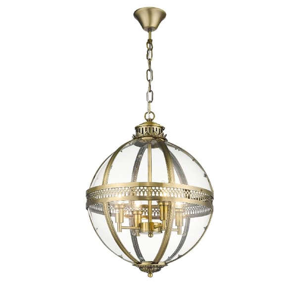 Utah Lantern Pendant Light Medium - Chrome