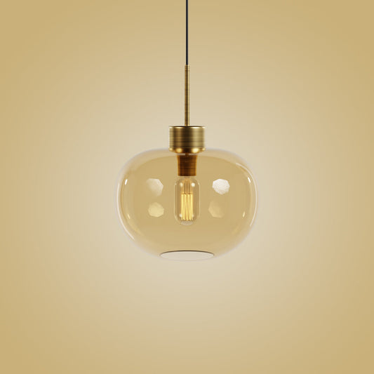 Riga Glass Pendant - Honey